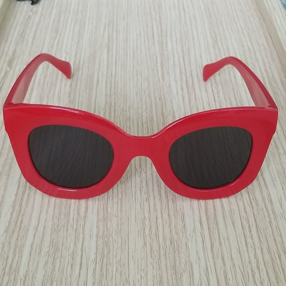 Red Cat Eye Sunglasses